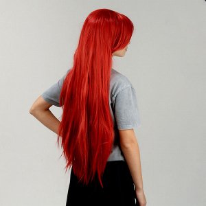 Карнавальный парик «Аниме» цвет красный, длинный