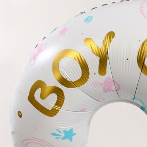 Воздушный шар фольгированный 62" «Мальчик или девочка», на подставке