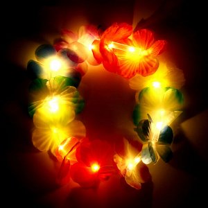 Гавайский световой венок «Купуна», 3 режима подсветки