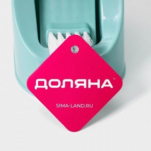 Ёршик для унитаза Доляна, 12x10.5x40.5 см, мятный