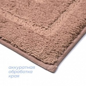 Коврик SAVANNA «Мягкость», 50x80 см, розовый