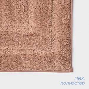 Коврик SAVANNA «Мягкость», 40x60 см, розовый