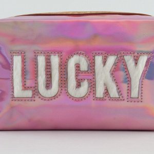 Пенал школьный, искусственная кожа, Lucky, 18x10x7 см