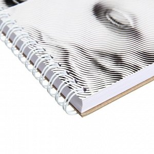 Скетчбук 190 х 190 мм, 60 листов на гребне "Архитектура", обложка мелованный картон, твёрдая подложка, блок 100 г/м²
