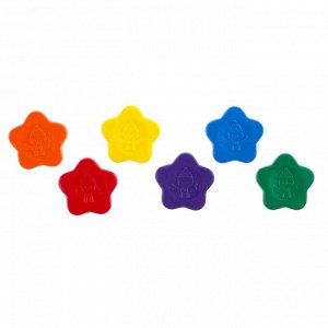Восковые карандаши «Звезды», набор 6 цветов