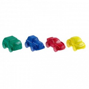 Восковые карандаши «Машины», набор 4 цвета