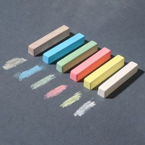 Мелки цветные школьные, 12 штук, «Тачки»