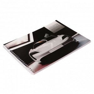 Альбом для рисования А4, 48 листов на гребне "Авто", обложка мелованный картон, блок офсет 100 г/м?