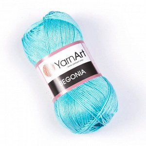Пряжа Yarnart Begonia 100% мерсеризованный хлопок Аквамарин