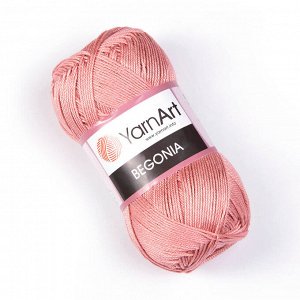 Пряжа Yarnart Begonia 100% мерсеризованный хлопок Пудра