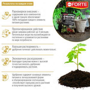 NEW Наноудобрение BONA Forte пролонгированное для комнатных растений рассады саженцев теплиц и грядок 100г