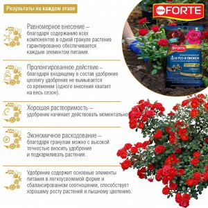 Удобрение BONA Forte Премиум пролонгированное гранулированное Для роз,пионов кремний 2,5кг пакет