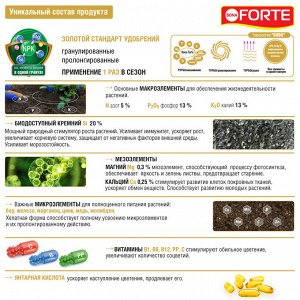 Удобрение BONA Forte Премиум пролонгированное гранулированное Для роз,пионов кремний 2,5кг пакет
