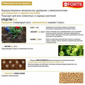 Удобрение водорастворимое Для комнатных и садовых растений Аминокислоты Бона Форте Bona Forte 100 г