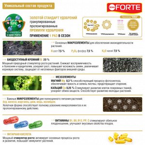 Удобрение BONA Forte Turbo пролонгированное гранулированное универсальное кремний 1л сухое