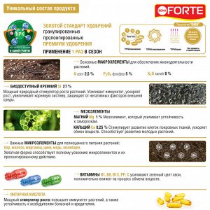 Удобрение пролонгированное гранулированное Хвойное с биодоступным кремнием Бона Форте / Bona Forte 1 л
