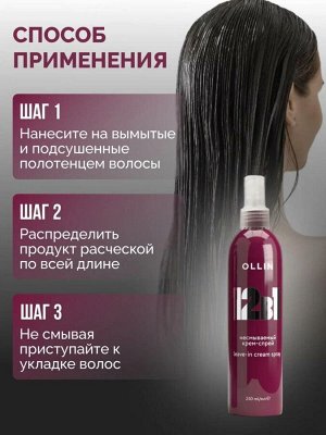 Ollin Beauty Family Крем спрей для волос Ollin 12 в 1 Несмываемый уход 250 мл Ollin Professional