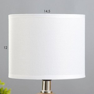 Настольная лампа "Балле" 1хE14 белый 15х15х26 см RISALUX