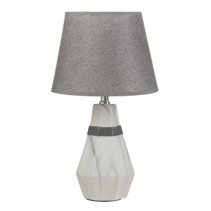 Настольная лампа "Айседора" E14 40Вт белый-серый 23х23х40 см RISALUX