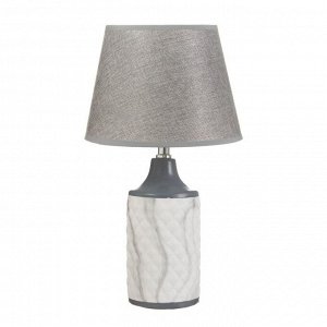 Настольная лампа "Аннет" E14 40Вт бело-серый 23х23х41 см RISALUX