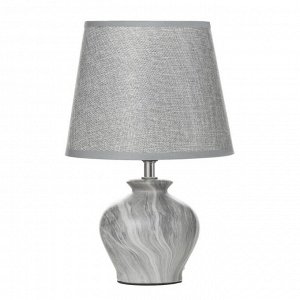 Настольная лампа "Кумп" E14 40Вт серый 20х20х30 см RISALUX