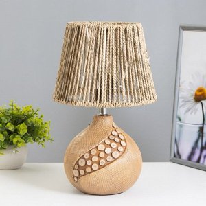 Настольная лампа RISALUX «Арбрески», E27, 40 Вт, светлое дерево, 20x20x33 см