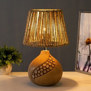 Настольная лампа RISALUX «Арбрески», E27, 40 Вт, светлое дерево, 20x20x33 см