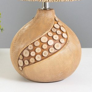 Настольная лампа RISALUX «Арбрески», E27, 40 Вт, светлое дерево, 20x20x33 см