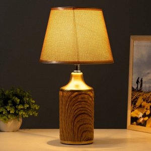 Настольная лампа RISALUX «Аннет», E14, 40 Вт, коричневый, 23x23x41 см