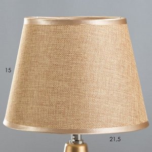 Настольная лампа "Аннет" E14 40Вт коричневый 23х23х41 см RISALUX