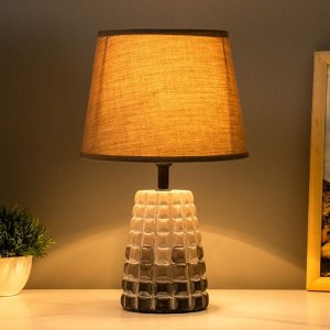 Настольная лампа "Сулитан" E14 40Вт бежевый-коричневый 20х20х33 см RISALUX