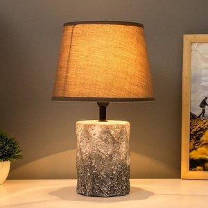 Настольная лампа "Сан" E14 40Вт серый 20х20х33 см RISALUX
