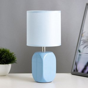 Настольная лампа "Арон" Е14 40Вт голубой 13х13х25 см RISALUX