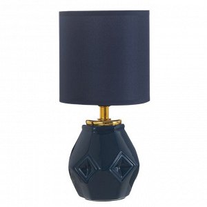 Настольная лампа "Алес" Е14 40Вт синий 13х13х25 см RISALUX