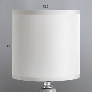 Настольная лампа "Джастин" Е14 40Вт серый 13х13х25 см RISALUX