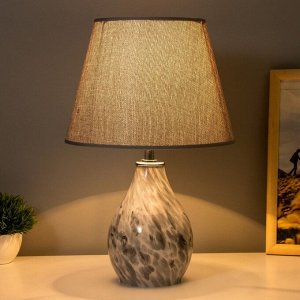 Настольная лампа "Фьюжн" E14 40Вт серый 25х25х39 см RISALUX