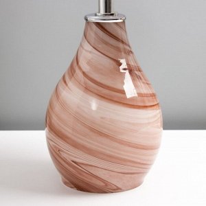 Настольная лампа "Фьюжн" E14 40Вт розовый 25х25х39 см RISALUX