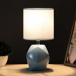 Настольная лампа "Салнес" Е14 40Вт голубой 13х13х25 см RISALUX