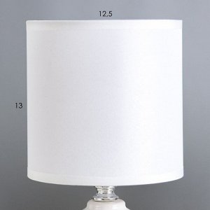 Настольная лампа &quot;Джастин&quot; Е14 40Вт белый 13х13х25 см RISALUX