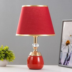 Настольная лампа "Лейла" Е27 40Вт красно-золотой 25х25х41 см RISALUX