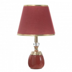 Настольная лампа "Лейла" Е27 40Вт красно-золотой 25х25х41 см RISALUX