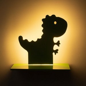 Бра «Динозавр» LED 24 Вт зелёный 35x30 см