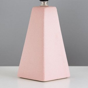 Настольная лампа "Альберта" Е27 40Вт розовый 25х25х36см RISALUX
