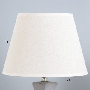 Настольная лампа "Мия" Е27 40Вт графитовый 25х25х35,5см RISALUX