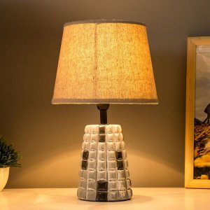 Настольная лампа "Сулитан" E14 40Вт серый 20х20х33 см RISALUX