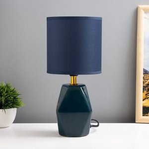 Настольная лампа "Натюр" E14 40Вт синий 12,5х12,5х28 см RISALUX