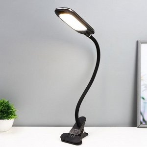 Настольная лампа "Лисен" LED 5Вт 3000-6000К USB черный 6,5х29х35 см RISALUX