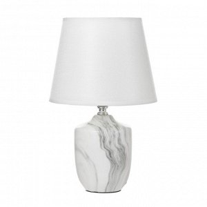 Настольная лампа "Таш" E14 40Вт белый-серый 20х20х32 см RISALUX