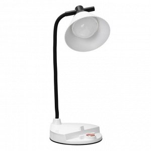 Настольная лампа "Парасоль" LED, от USB/АКБ 6 Вт сенсор 3000-6000 белый 14х10х37 см RISALUX 1006342