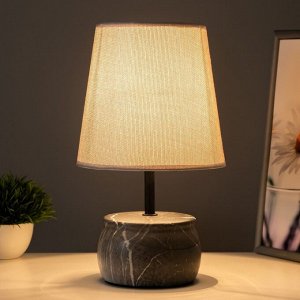 Настольная лампа "Энель" E14 40Вт серый 18,5х18,5х32 см RISALUX